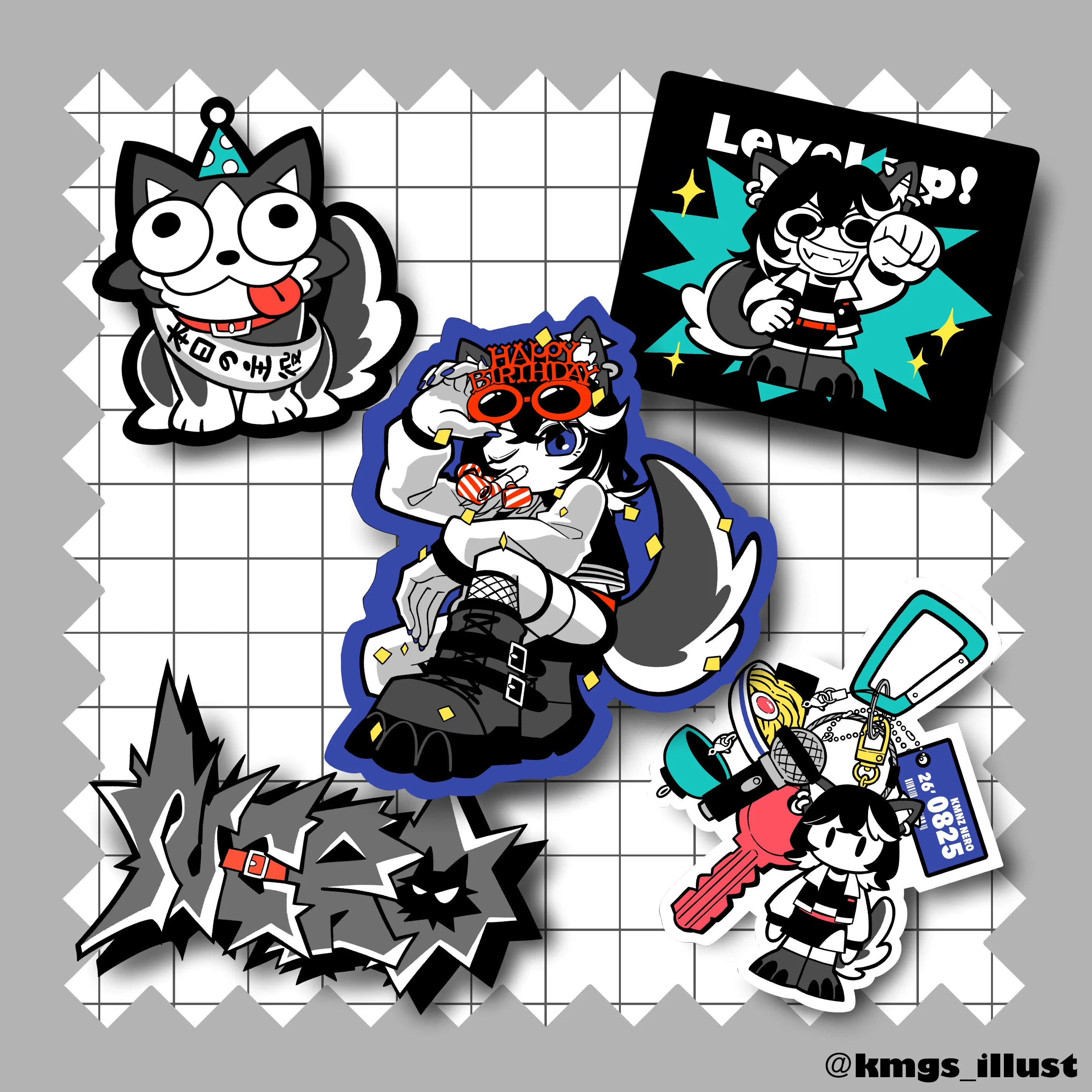 バーチャルガールズユニットKMNZ_NERO様お誕生日グッズ